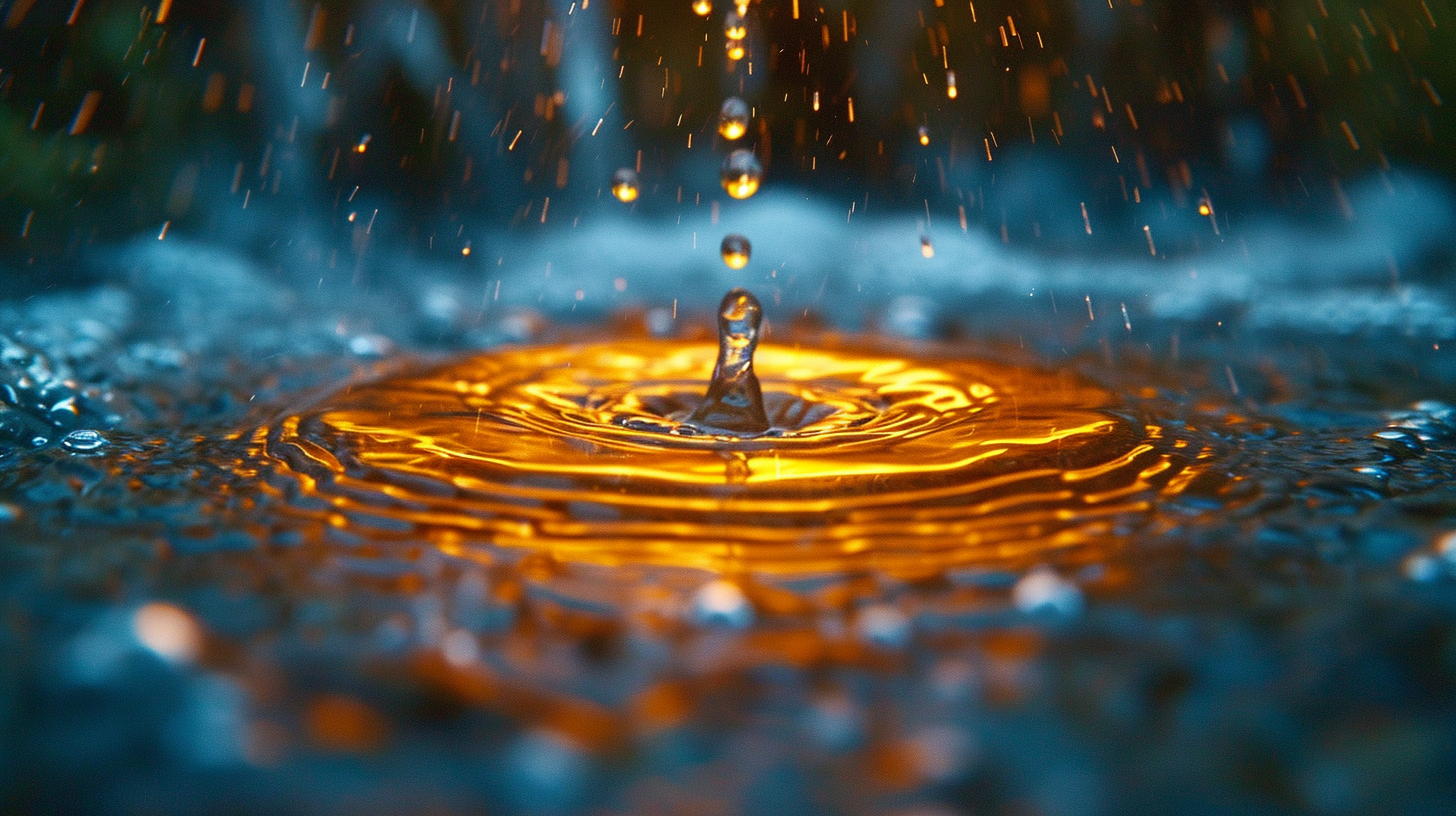 Macro Shot of Ancient Astral Dream with Water Mirror