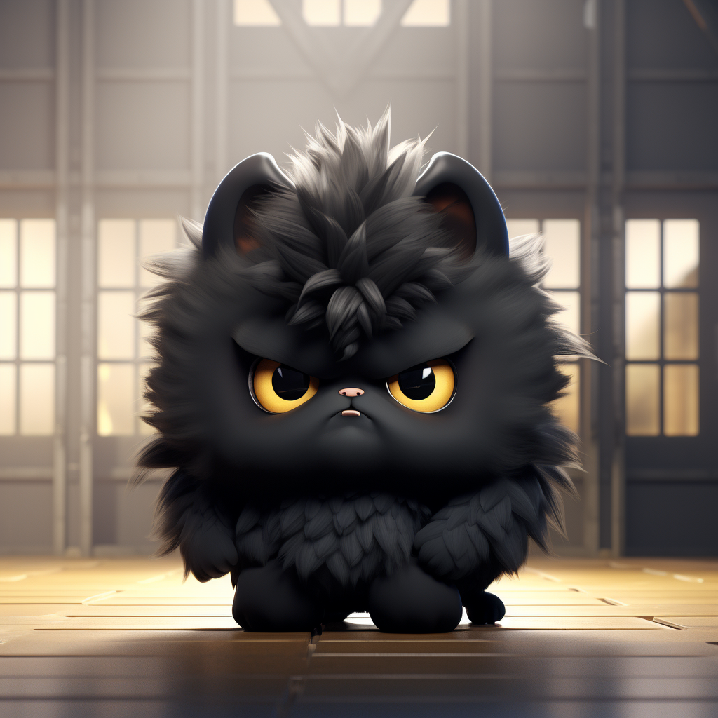 Angry Black Fur Character Representing MAD Community