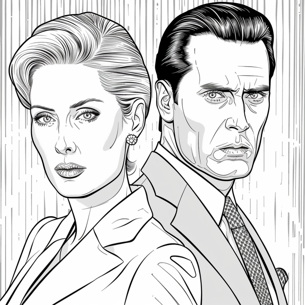 Mad Men TV Show Coloring Page