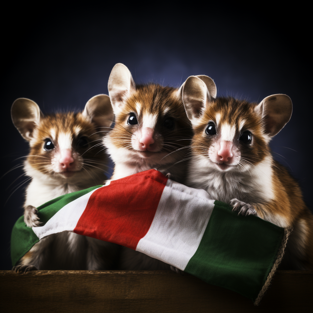 Madagascar animals flag photo