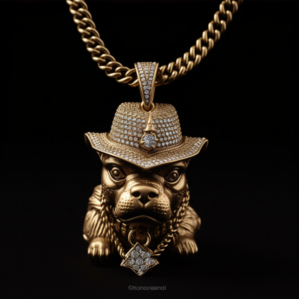 Mafia Dog with Akiva and Diamond Chain