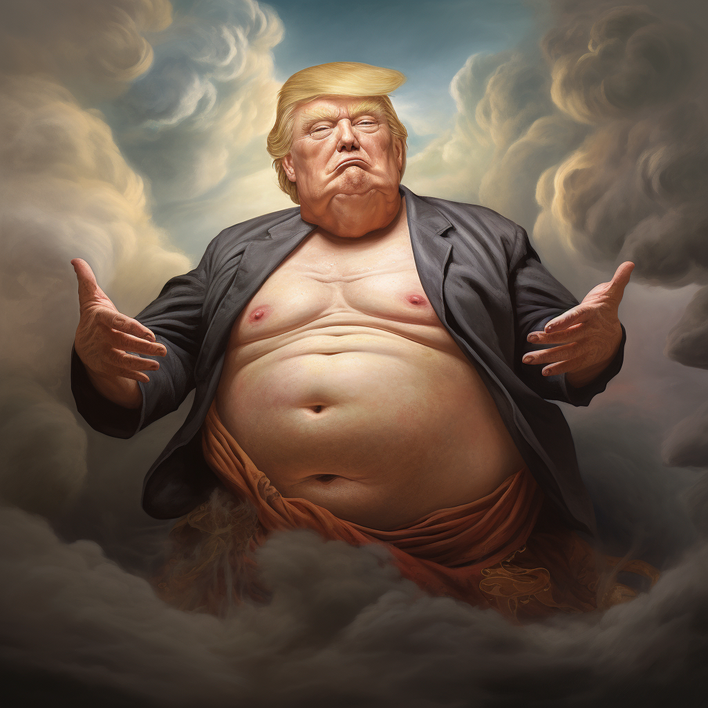 MAGA GOD chubby mad picture