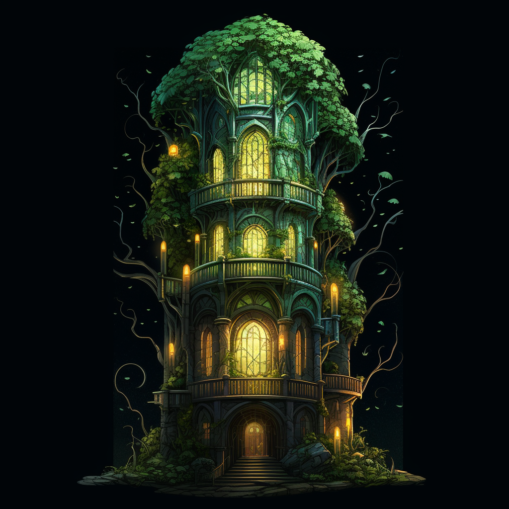 Illustration of Elven Mage Tower