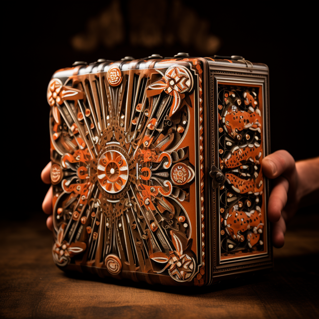 A mesmerizing concertina playing magical music