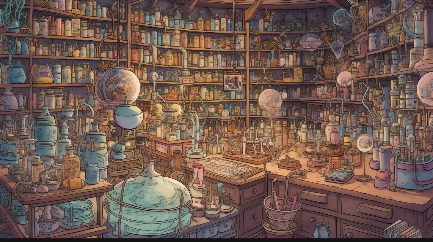 Dr. Frankenstein's magical laboratory