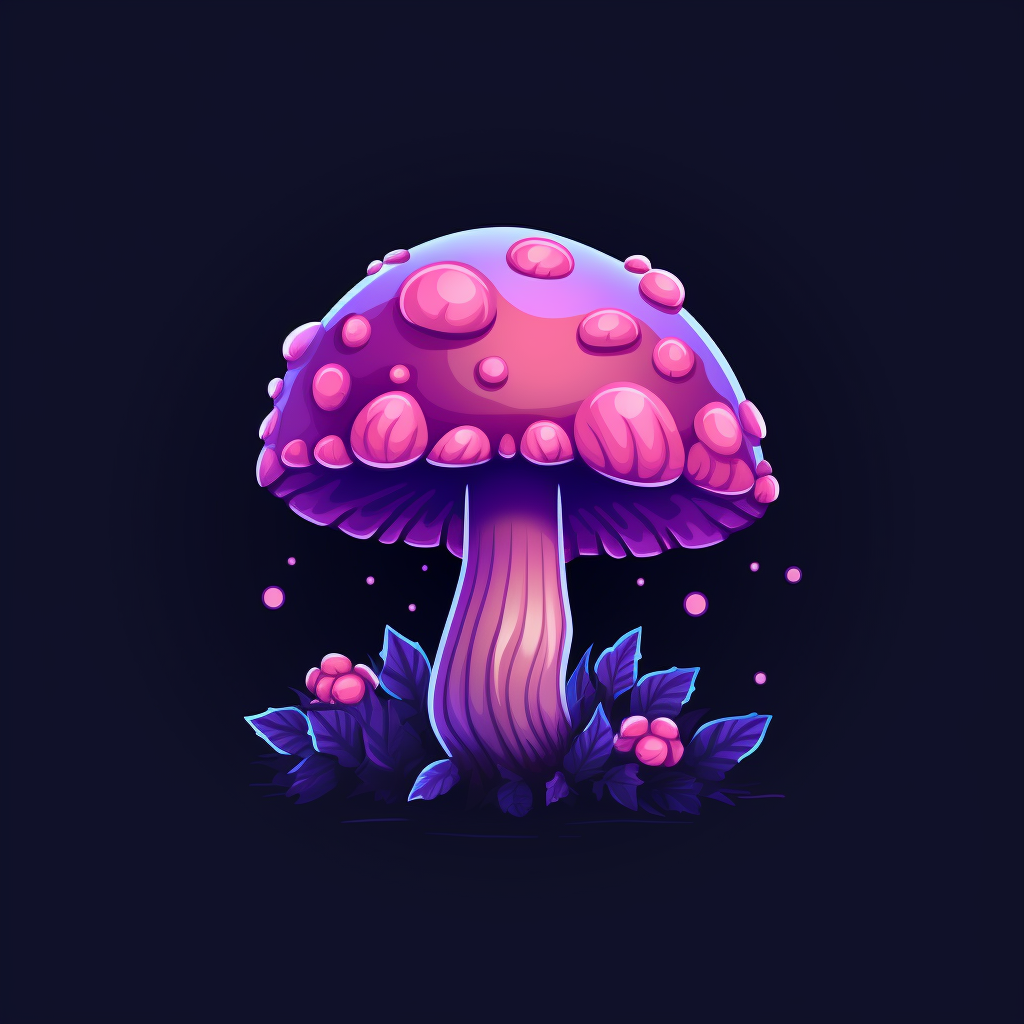 Whimsical Magic Mushroom Icon