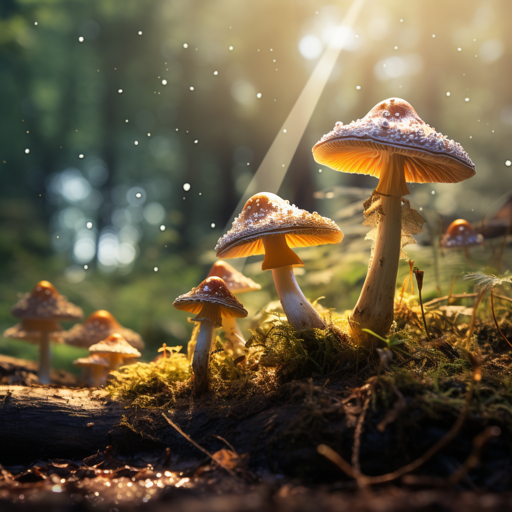 Magic Mushrooms altering perception naturally