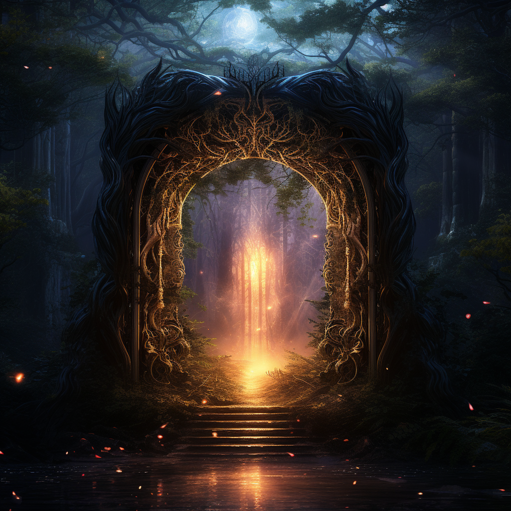 Image of a mystical door portal