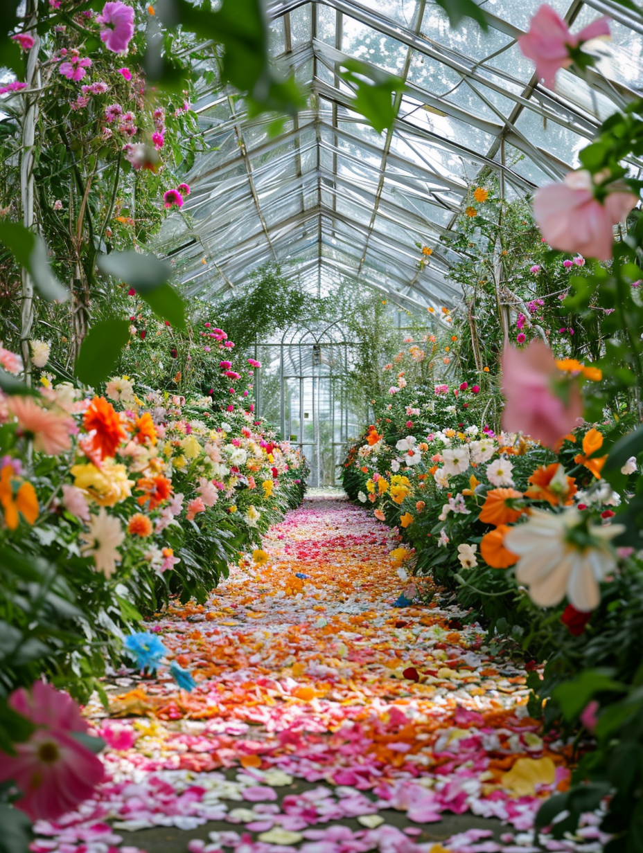 Magical flower greenhouse petals avalanche