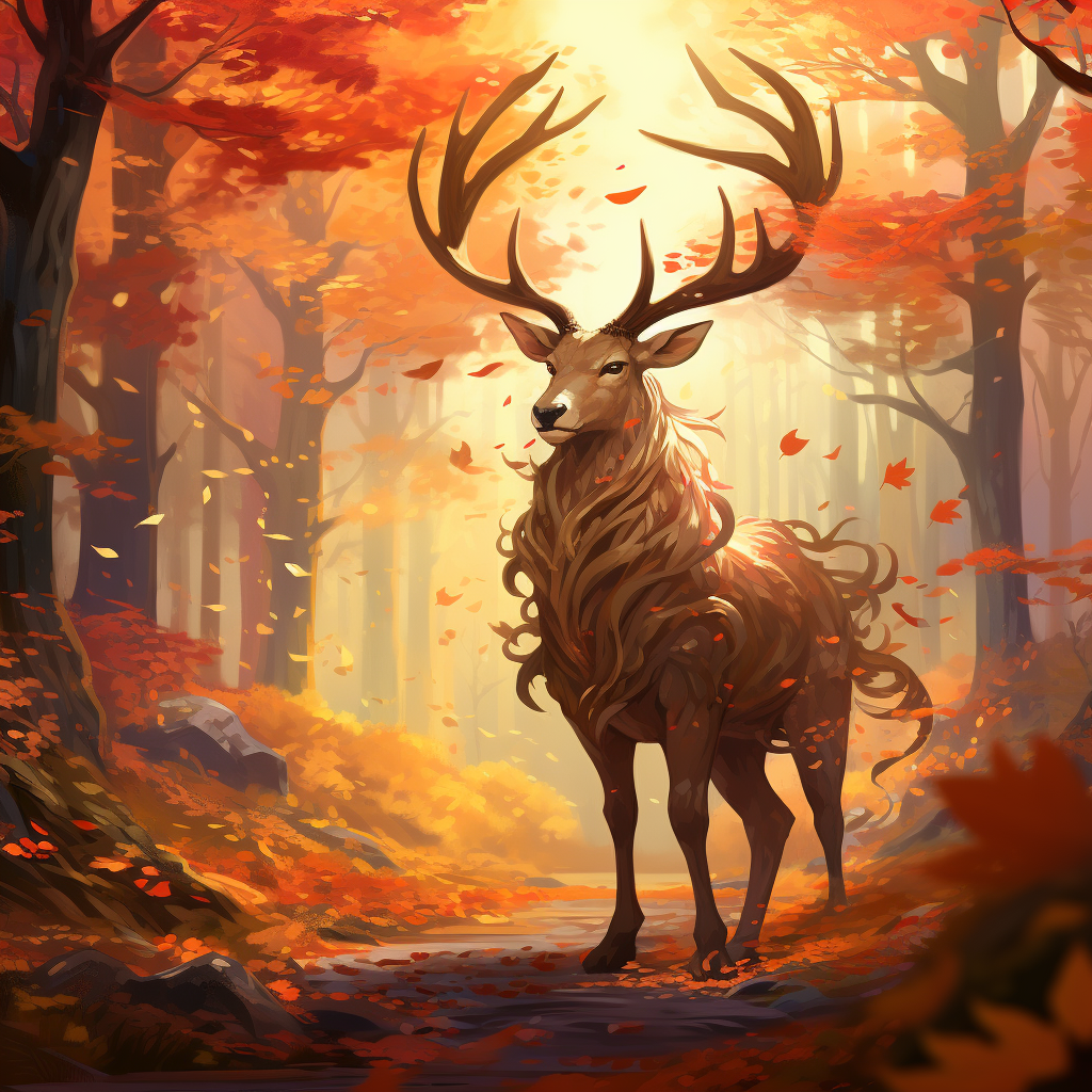 Magical Beast Walking in Fall