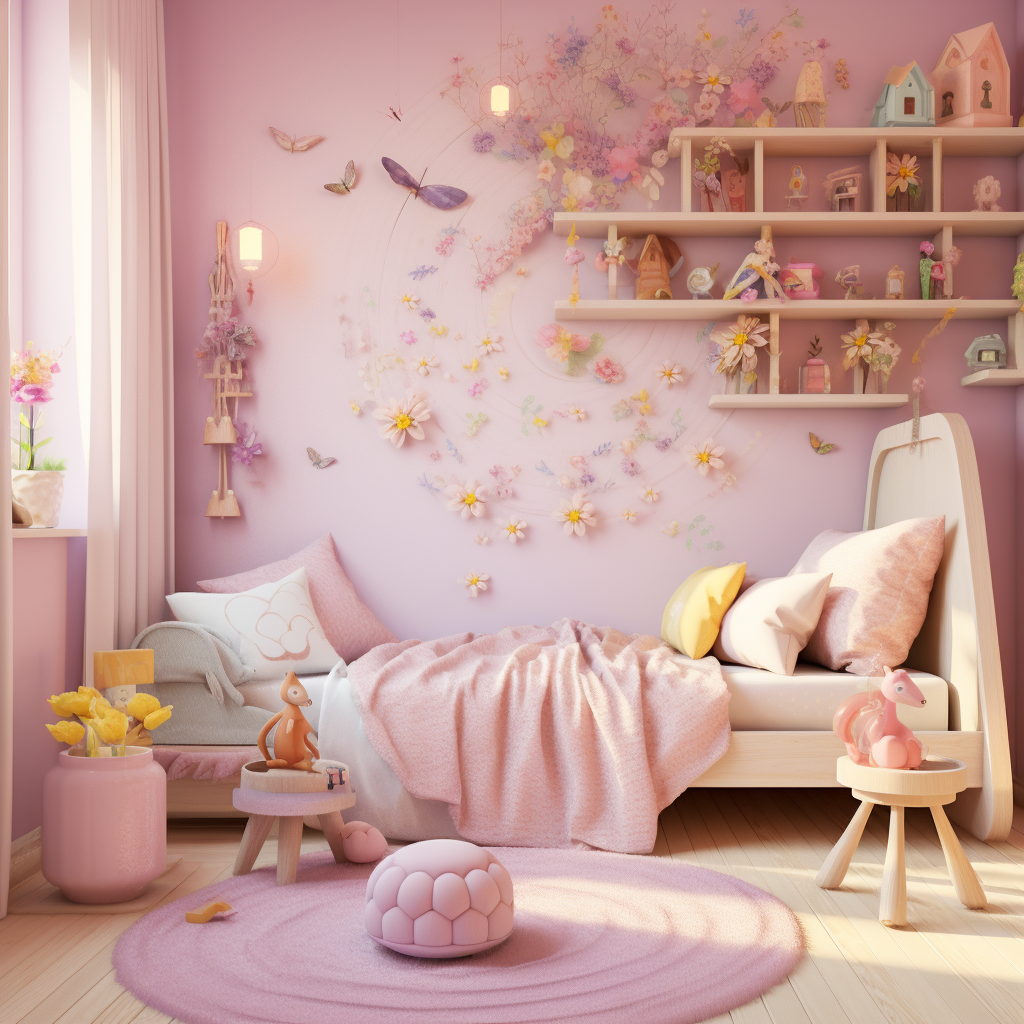 Whimsical and Vibrant Little Girl's Room