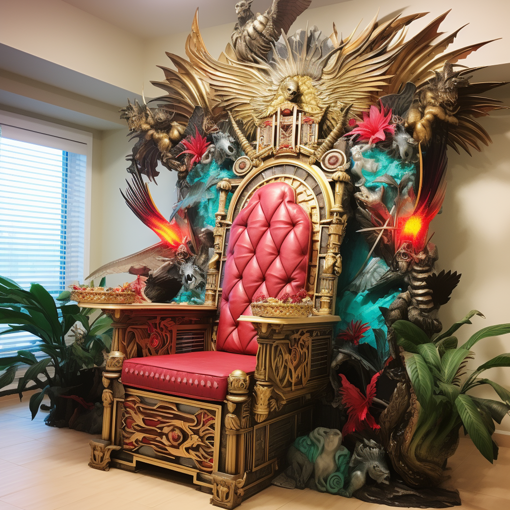 Magic Gathering Card Throne