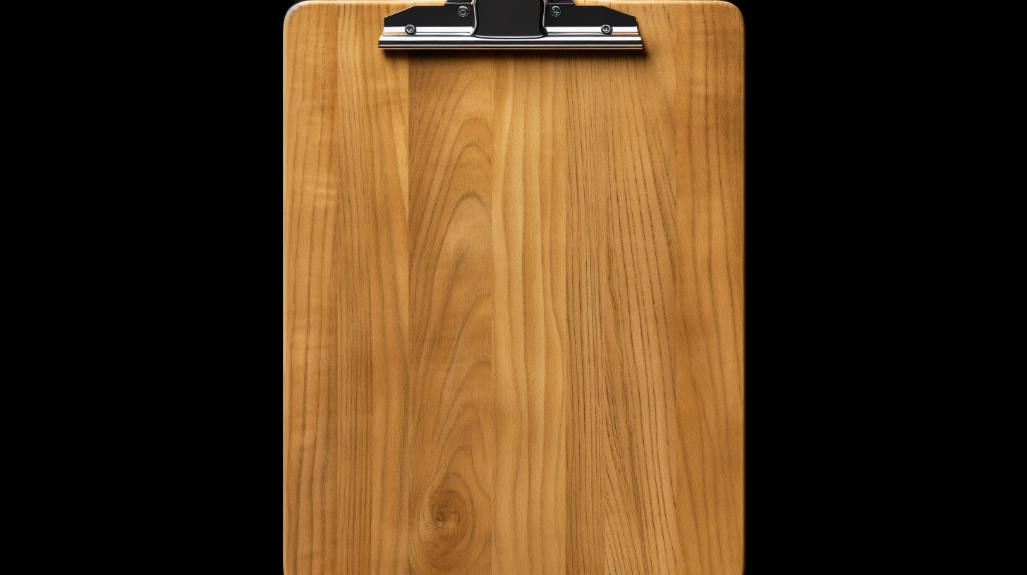 Sturdy Magnolia Wood Clipboard Design