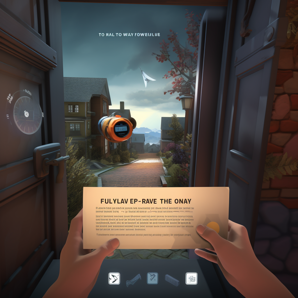 Mail Delivery Game VR UI