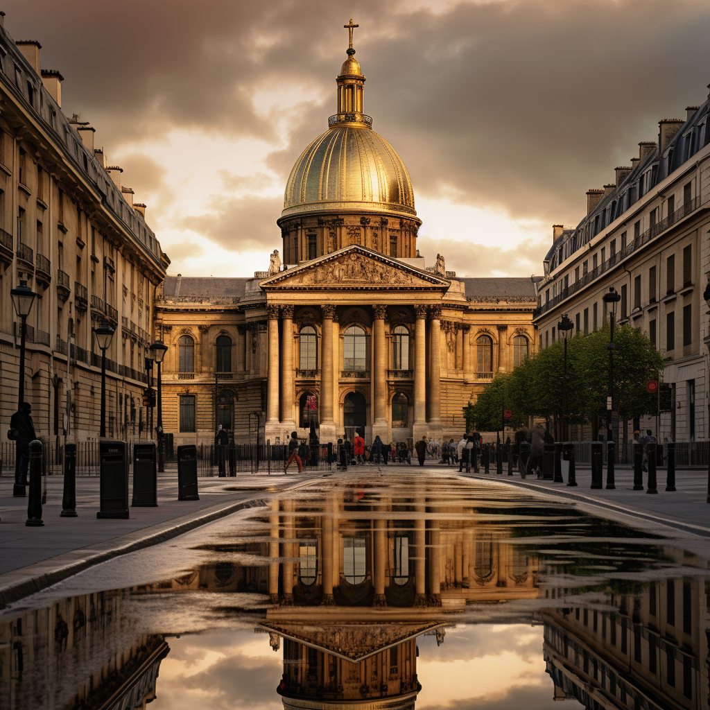 Majestic buildings in Paris