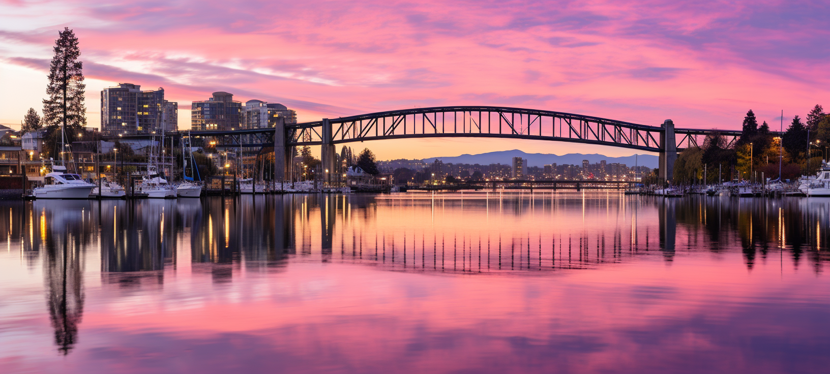 A breathtaking skyline at twilight  ?