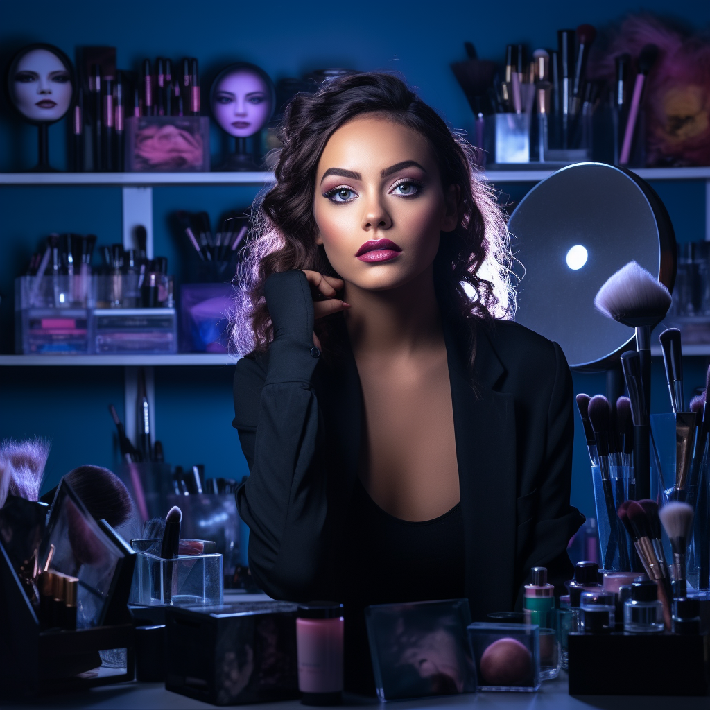 Makeup artist imagining buyer personas