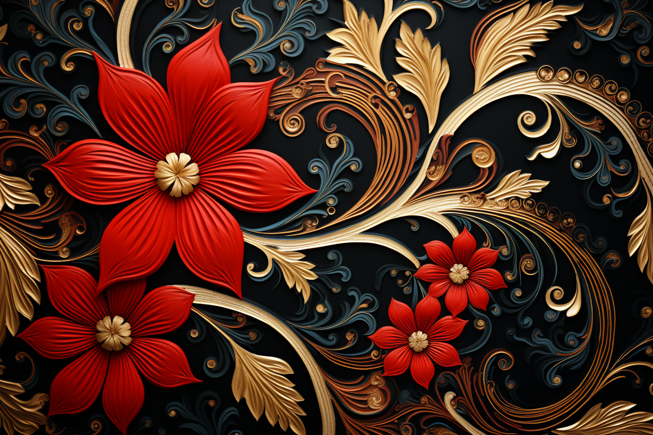 Beautiful Malaysia Style Batik Design