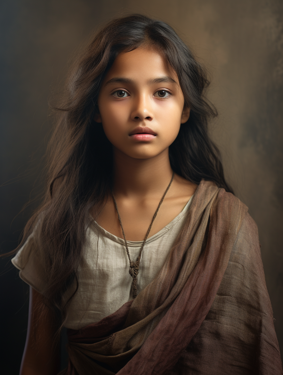 Malaysian girl in medieval fantasy attire