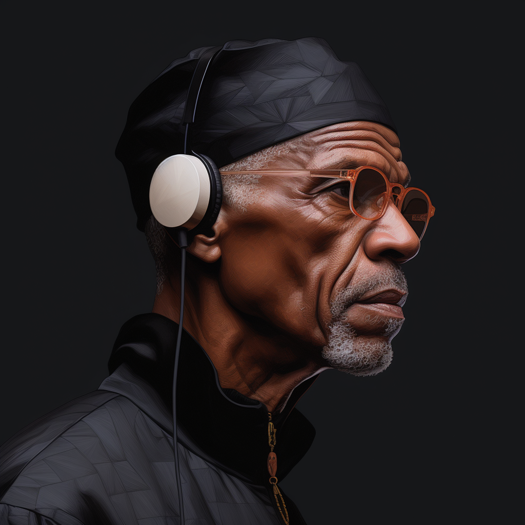 Malcolm X as a 90-year-old with Apple Earpods