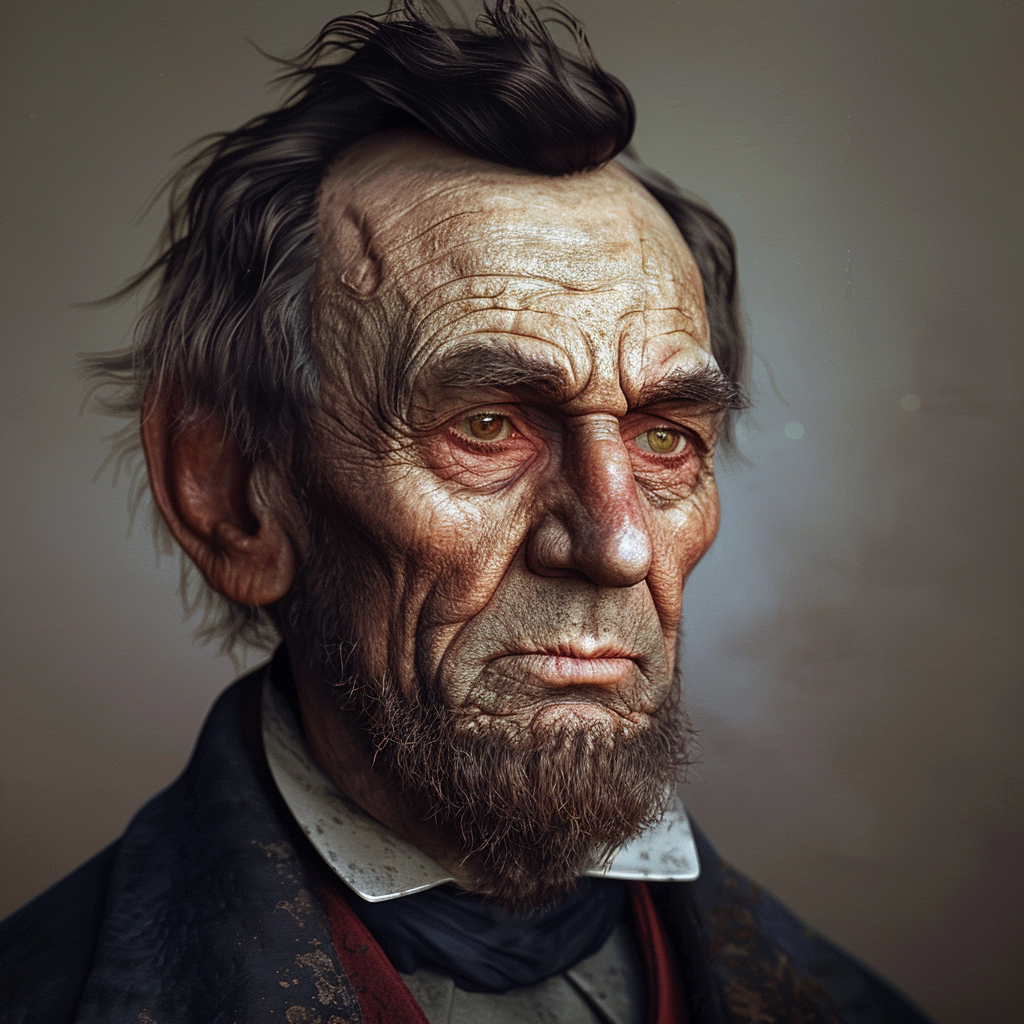 Male with Lincoln and Belichick features