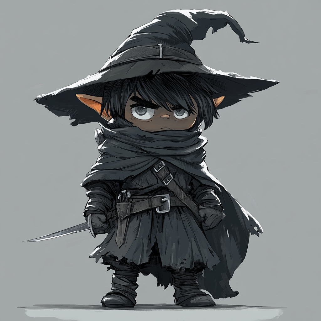 Male Gnome Rogue DnD Character