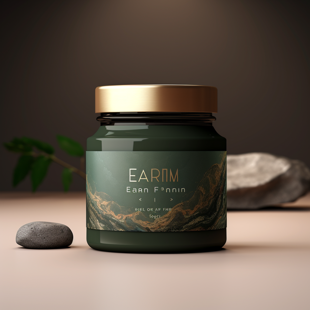 Male hair product with earth elements