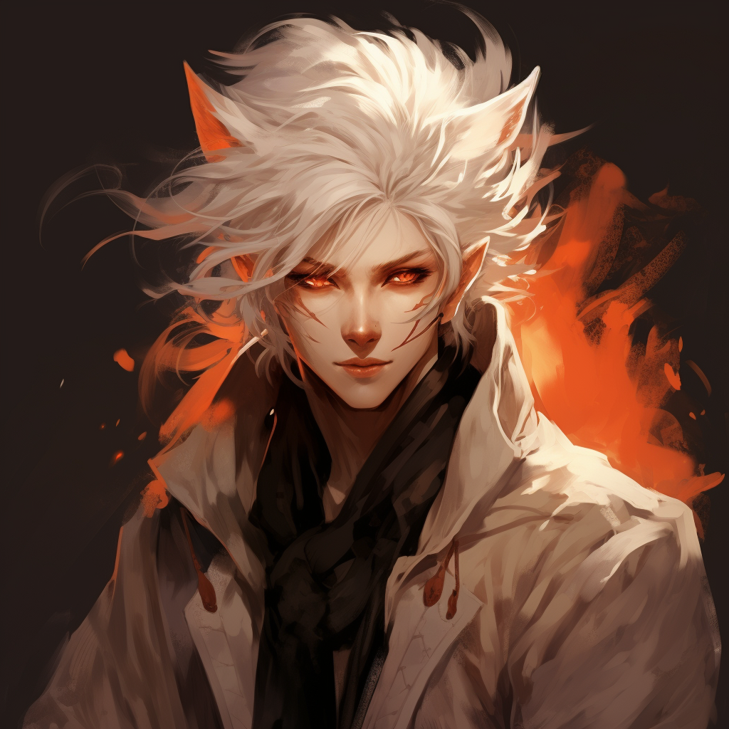 Male Kitsune DnD Character Concept