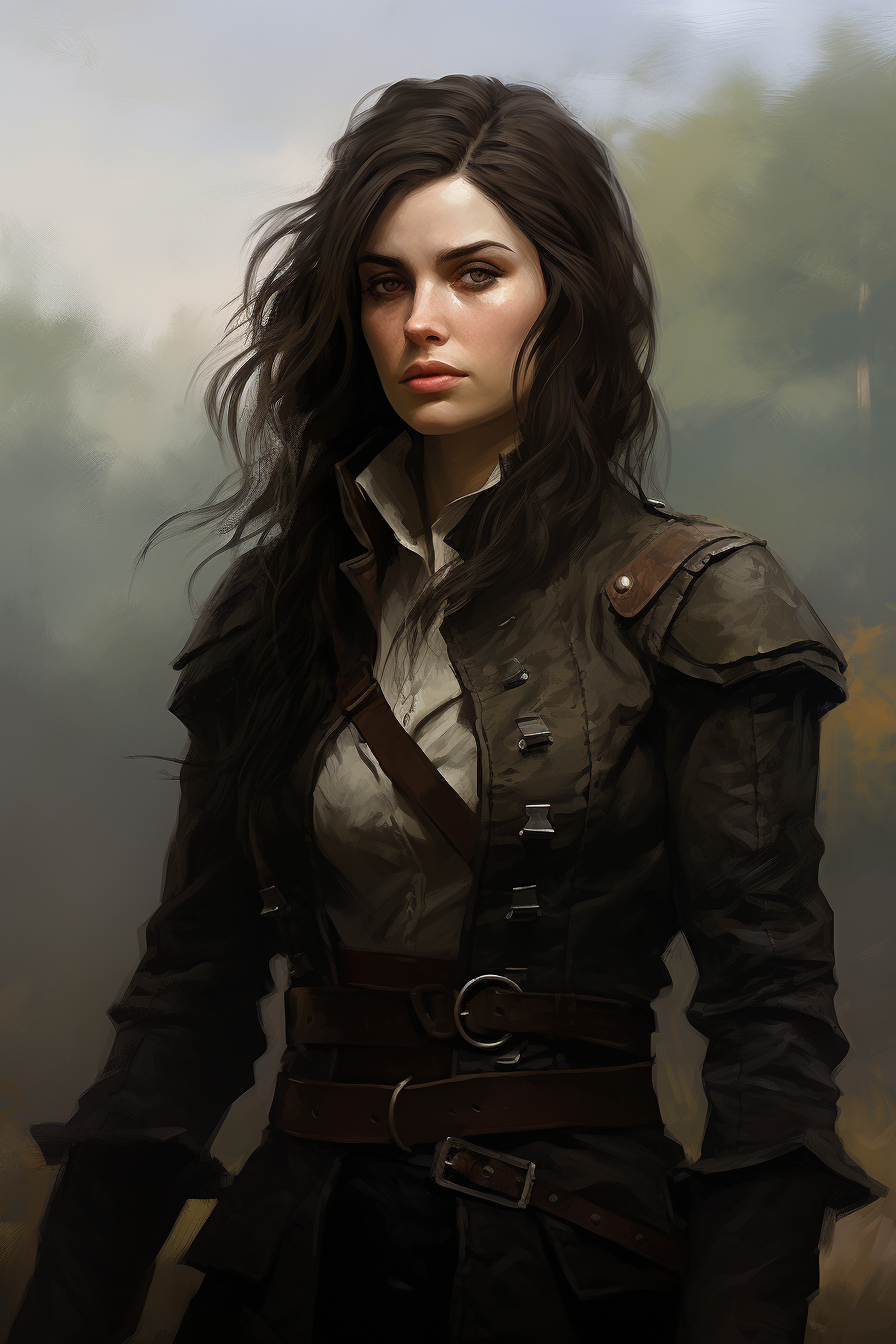 Aisling Bea as a male travelling ranger with straight hair