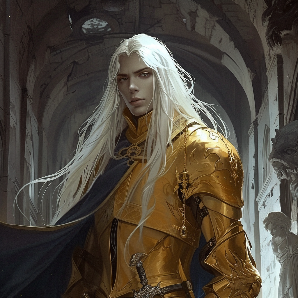 Male Elven Warrior with Regal Presence