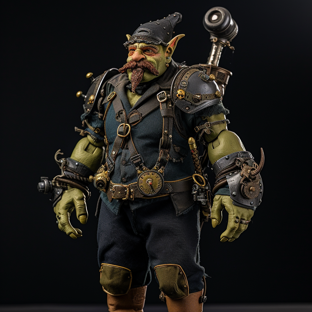 Male Orc Steampunk Action Figure