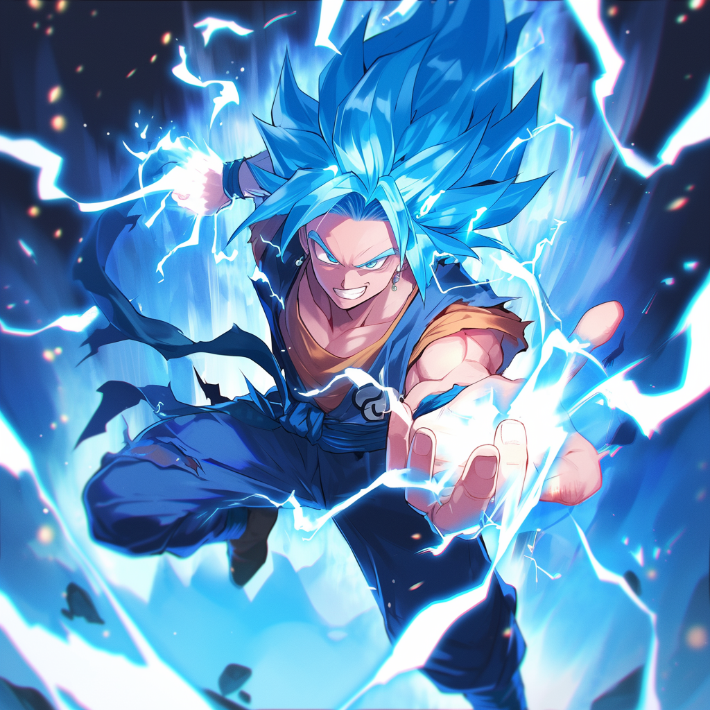 Male Super Saiyan in Blue