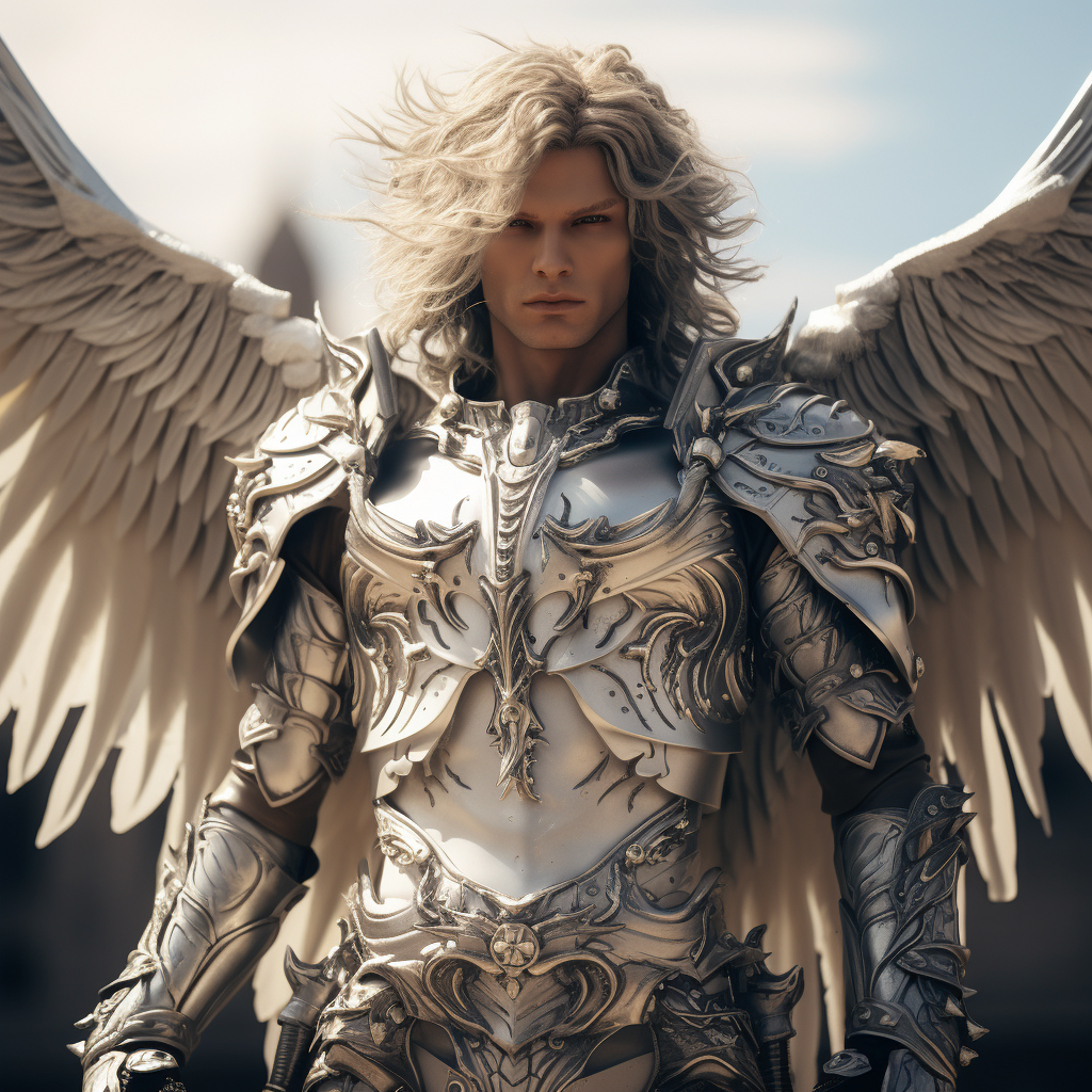 Hyper Realistic Archangel Gabriel Portrait