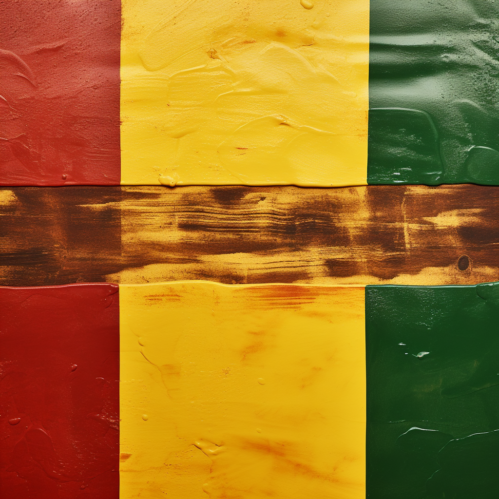 Mali Flag with Green, Yellow, and Red