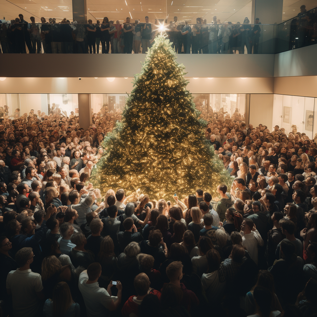 Hyper Realistic Christmas Tree at the Mall