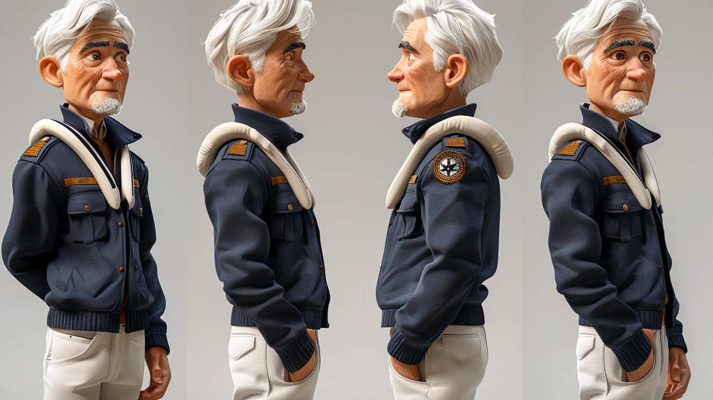 man with captain jacket