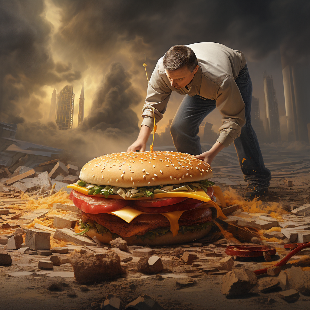 Man Dropping Big Mac