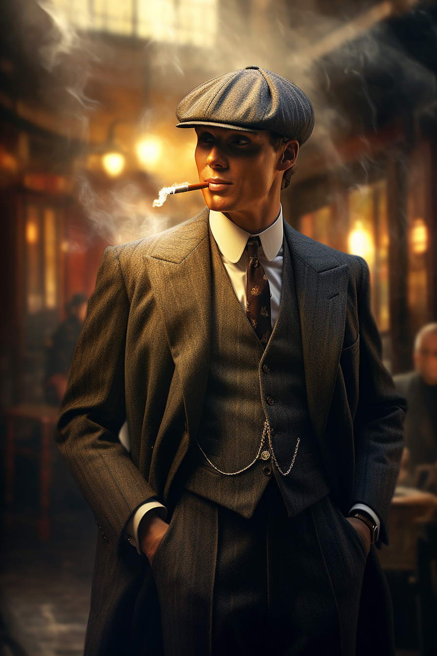 Man in Peaky Blinders Style