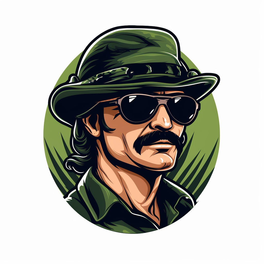 Man with Mustache Bandana Pit Viper Sunglasses