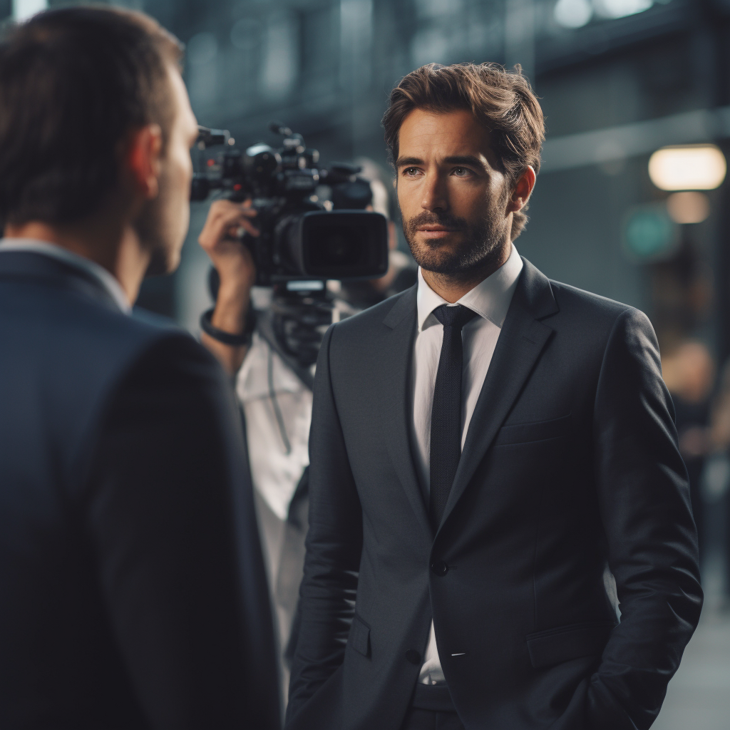 Observing Businessman at Work