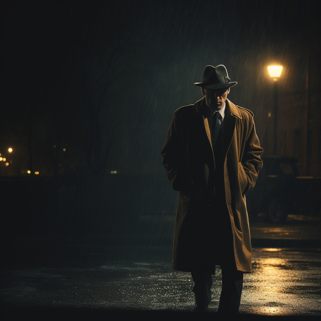 Man walking forward in a coat and hat