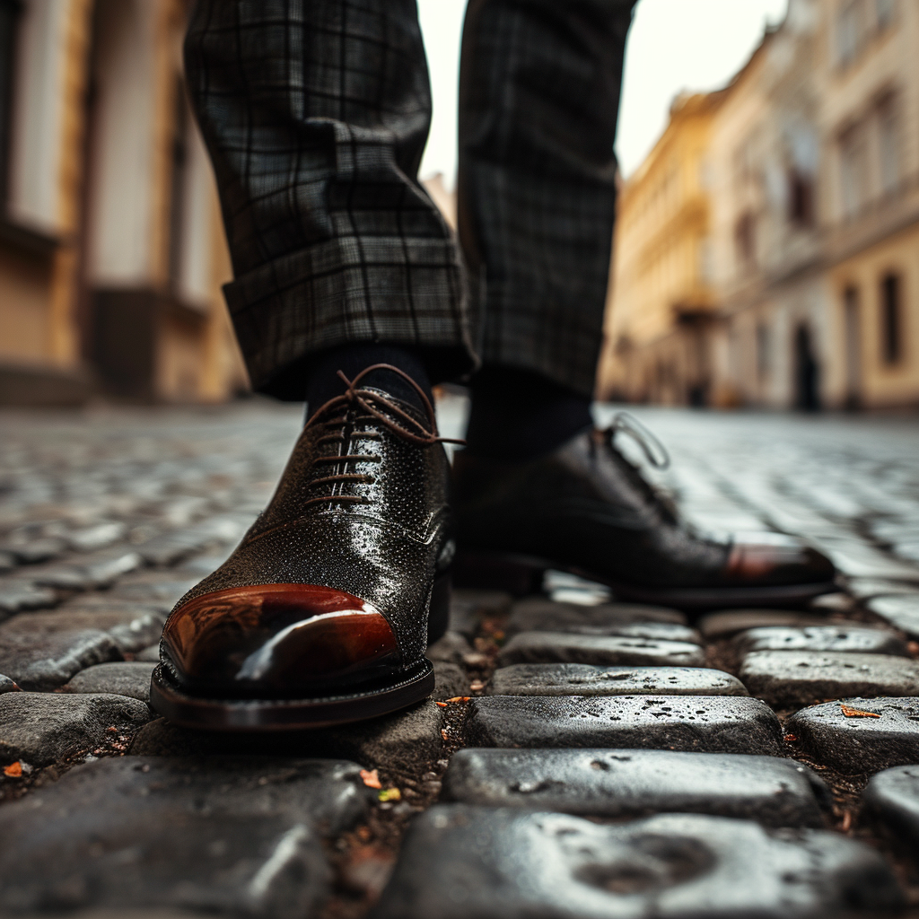 Stylish Man in PÁR Prague Shoes