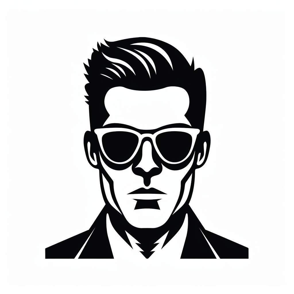 Man with Sunglasses Logo