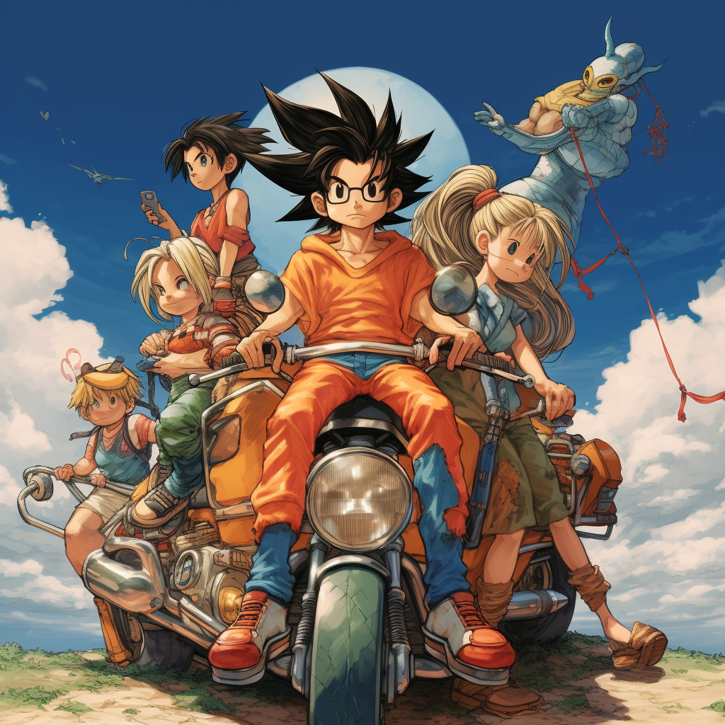 Akira Toriyama's iconic anime artwork