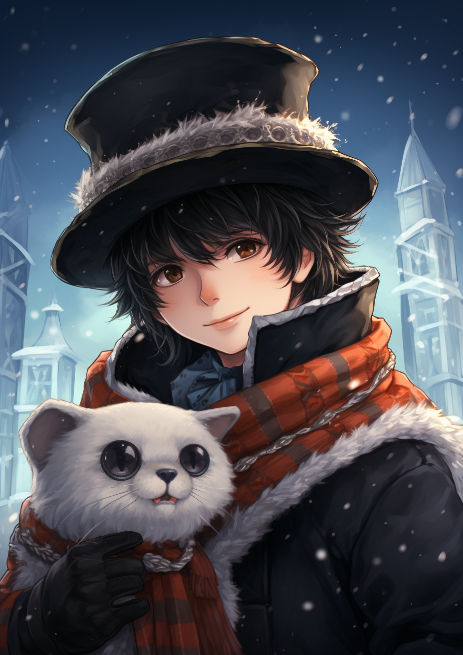 Mangas Anime Artistic Aesthetics Snowman