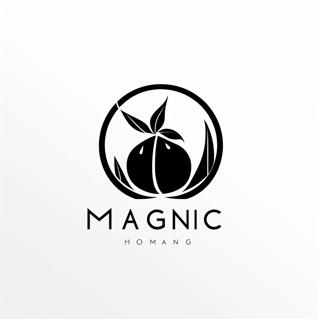 Minimalist Mango Publishing logo with mango element