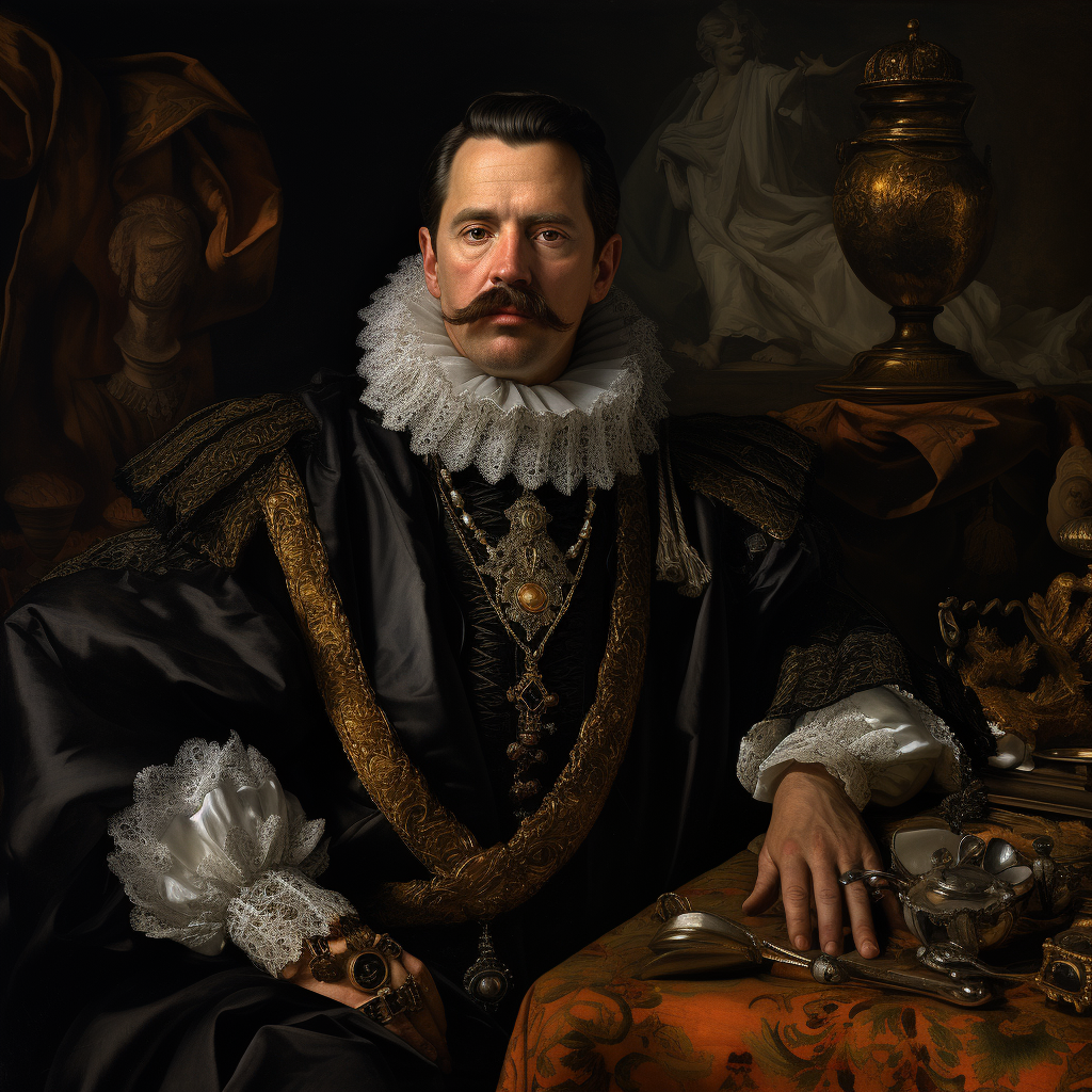 Royal portrait of the Manic Duke of Lotharingia