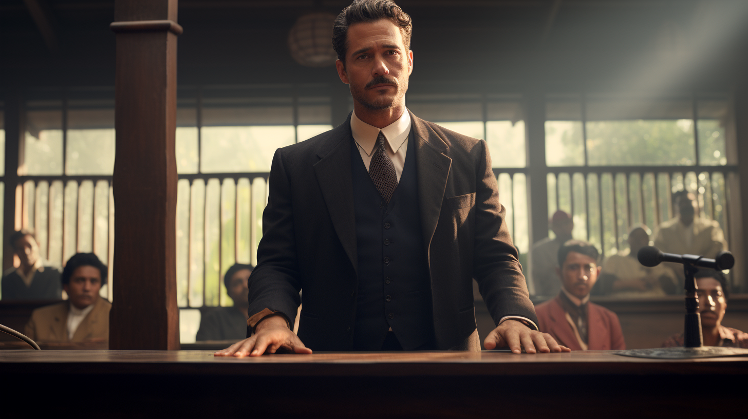 Manuel Garcia-Rulfo as Lincoln lawyer in a suit