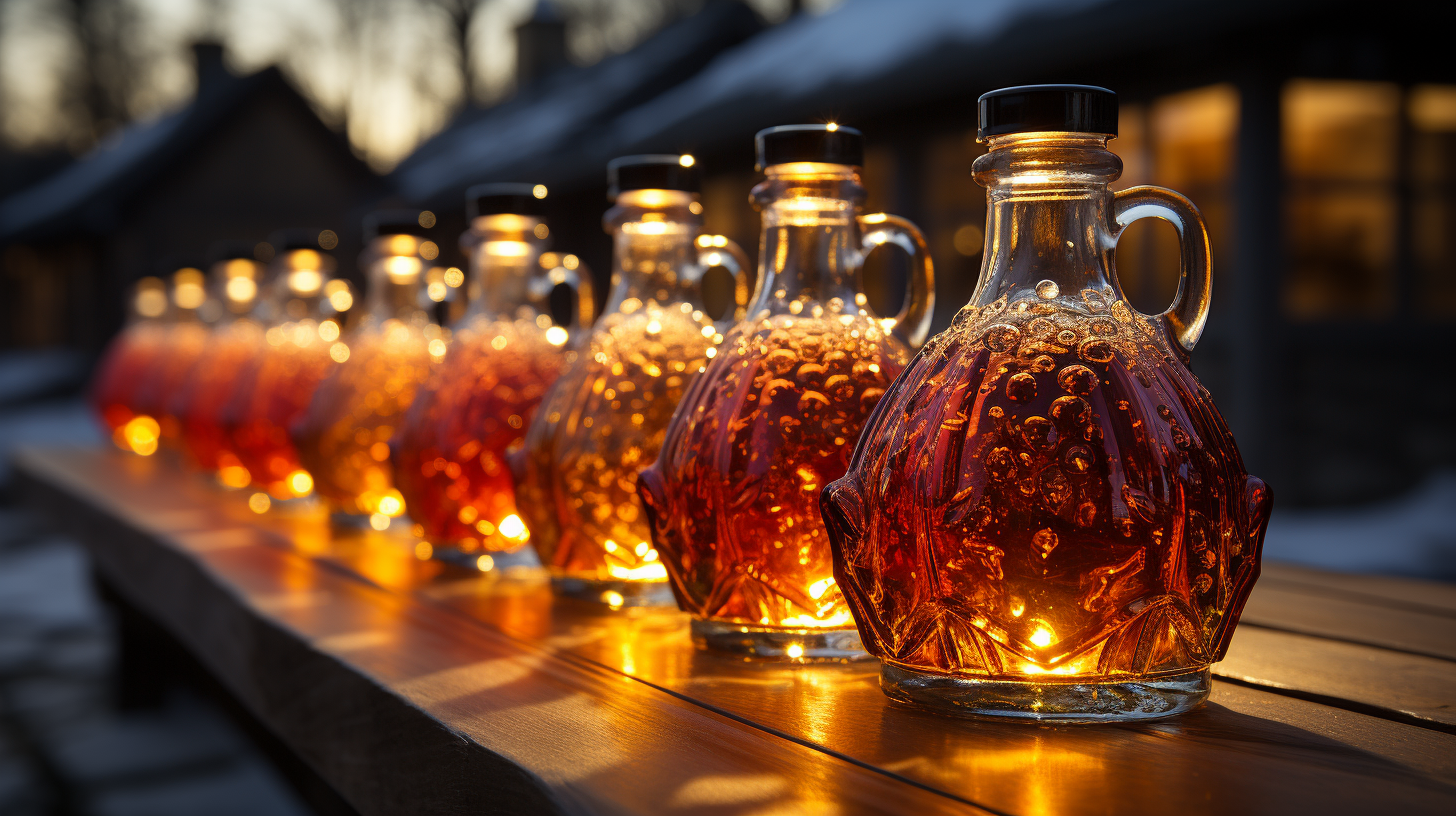 Gorgeous bottle of maple syrup