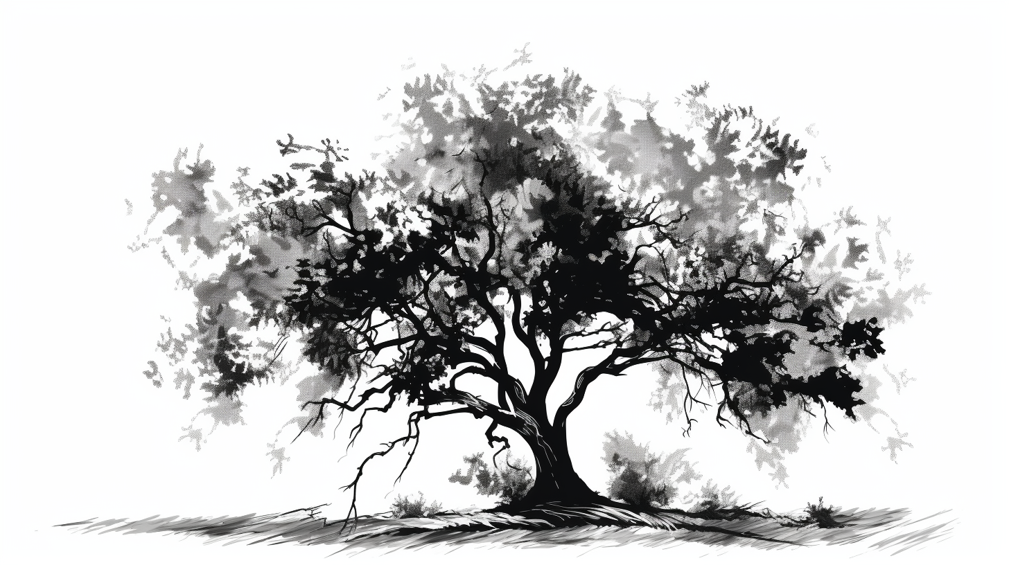 Hand Drawn Maple Tree Texture